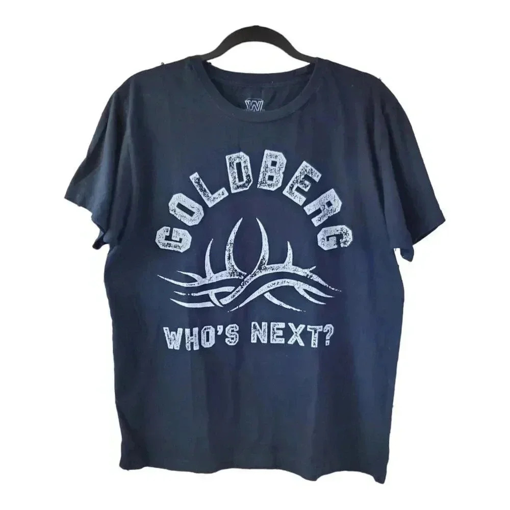 Ripple Junction Mens XL Goldberg Who's Next T Shirt Black 2017 WWE